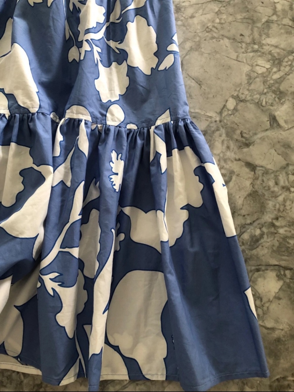 Nicole Miller blue midi dress 🦋 💙 size XL - Picture 7 of 10